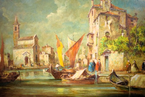  Couple of Venetian caprices - Eugenio Bonivento &quot;Zeno&quot; (1880-1956) - 